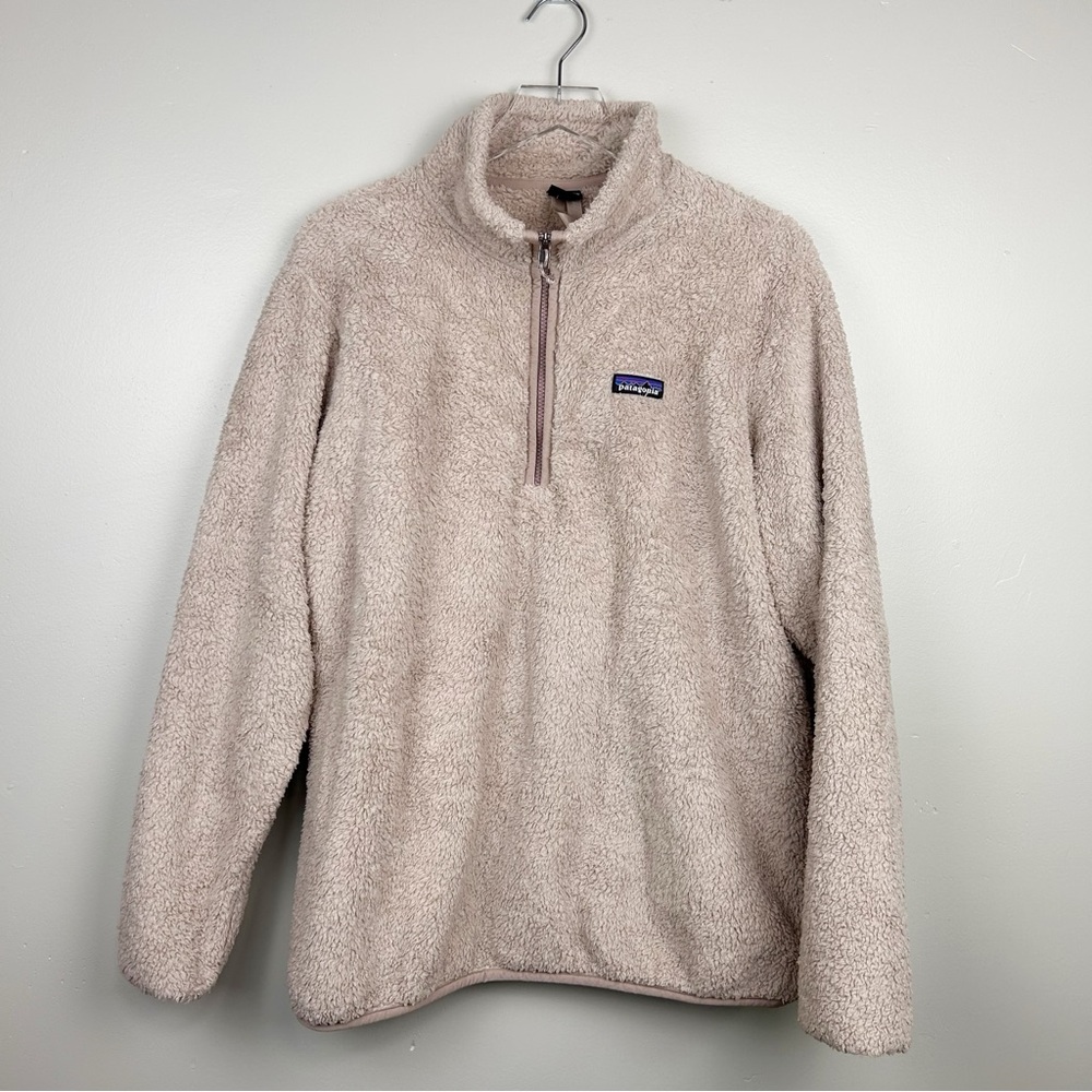 Patagonia Women's Los Gatos 1/4-Zip Pullover Beige Cream Sz XL